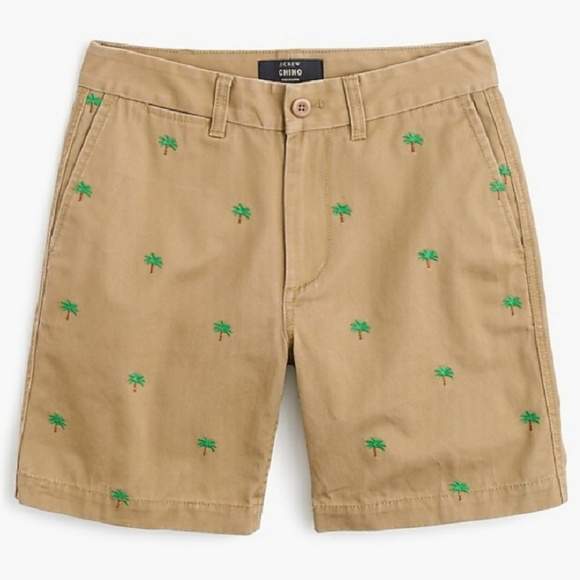 J. Crew Pants - J.Crew Khaki Palm Tree Chino Shorts